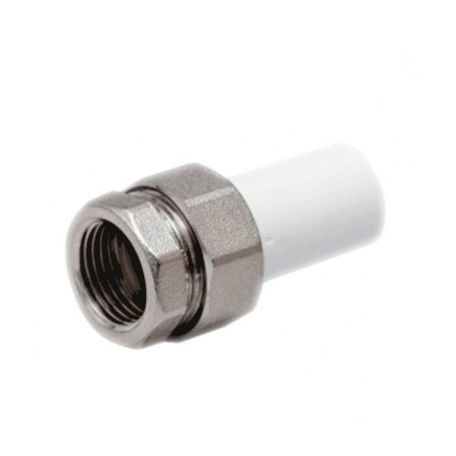 Соединитель PP-R с накидной гайкой Дн 20-1/2" белый Pro Aqua в Нижнем Новгороде