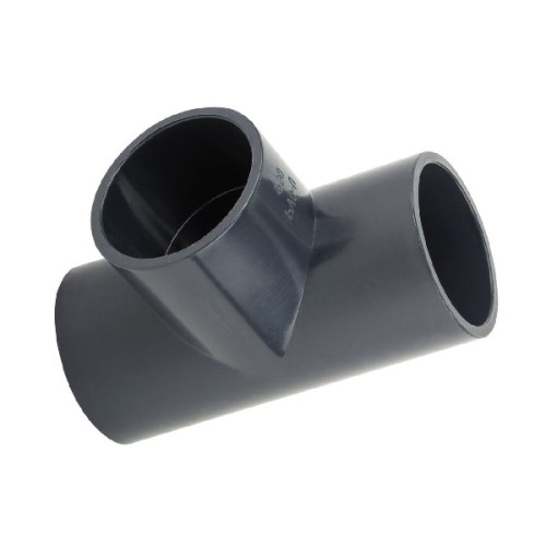 Тройник ПВХ клеевой Дн 63 90гр Ру-16 серый напорный Aquaviva в Нижнем Новгороде