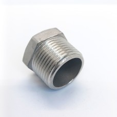 Заглушка нержавеющая шестигранная торцевая НР Ру 16 AISI 304 25 мм 1"