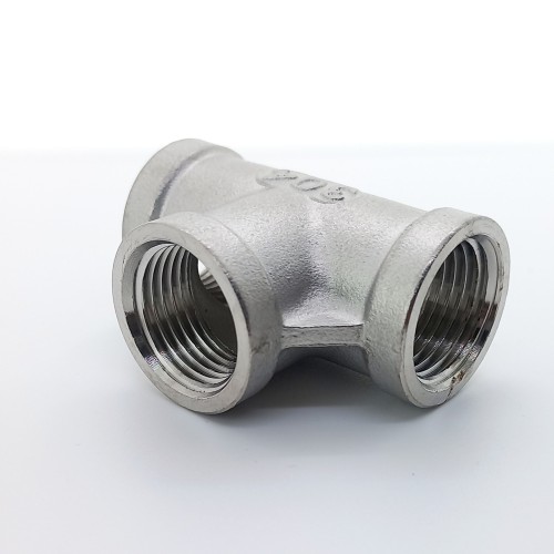 Тройник чугунный переходной оцинкованный ВР (ВН) 15 мм 1/2" ГОСТ 8949-75