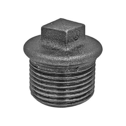 Заглушка чугунная торцевая оцинкованная НР 25 мм 1" ГОСТ 8963-75