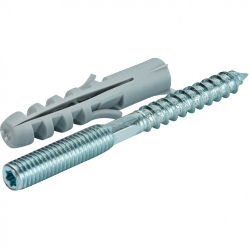 Шпилька стальная сантехническая М8х100 с дюбилем М10х50 STOUT в Нижнем Новгороде