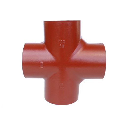 Крестовина чугунная SML Ду 100-100-100 88гр безраструбная Китай в Нижнем Новгороде