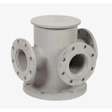 Тройник с пожарной подставкой фланцевый ППТФ стальной Ду 150-100