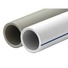 Труба полипропиленовая PP-R напорная серая без армировки Ру 20 Wavin Ekoplastik 20х3,4 мм 4 м ГОСТ 32415-2013