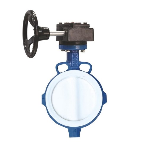 Затвор с чугунным диском и редуктором межфланцевый 2,5 МПа EPDM VP4458 Tecofi 200 мм в Нижнем Новгороде