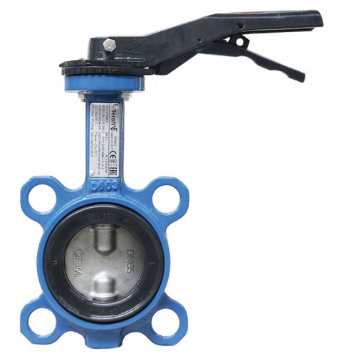 Затвор ручной с чугунным диском и рукояткой межфланцевый 1,6 МПа EPDM ЗПФ GG25 ЛАЗ 50х41 мм в Нижнем Новгороде