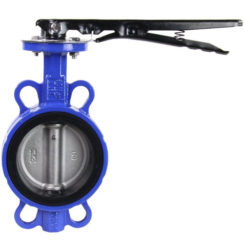 Затвор ручной с нержавеющий диском и рукояткой межфланцевый 1,6 МПа EPDM VPI4449 GGG50 Tecofi 150х55,5 мм в Нижнем Новгороде