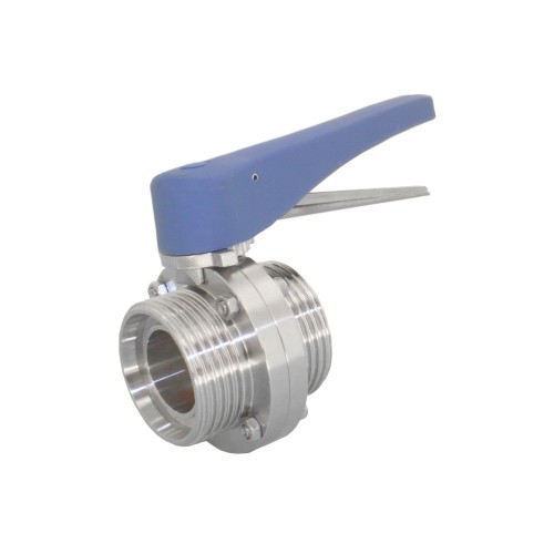 Затвор ручной с нержавеющий диском и рукояткой межфланцевый под приварку 0,8 МПа NK-DZwpEPDM NK 32х48 мм в Нижнем Новгороде